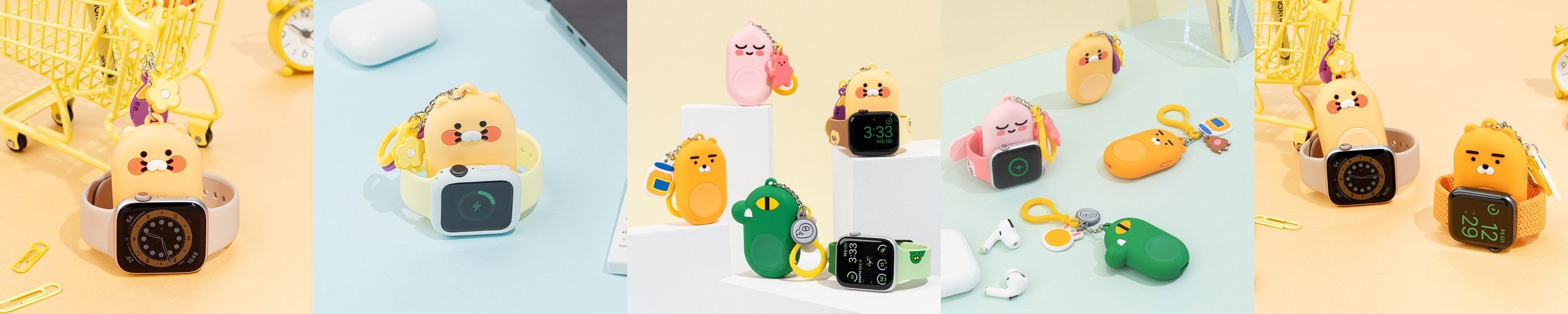 카카오프렌즈 카세트형 고속 충전 보조배터리 10000mAh (핑크)