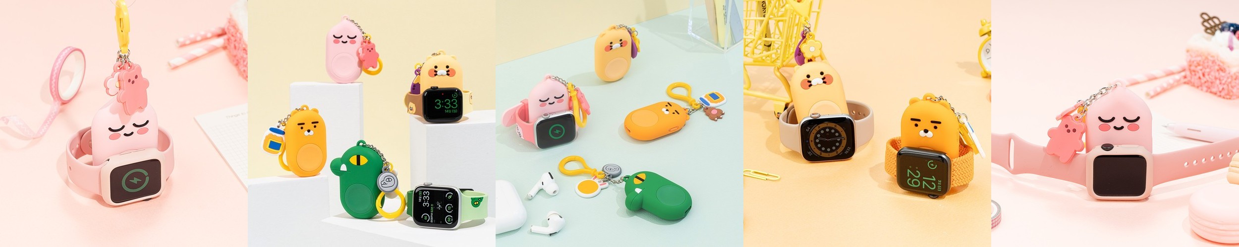 카카오프렌즈 워치톡 갤럭시워치 보조배터리 1200mAh (어피치)