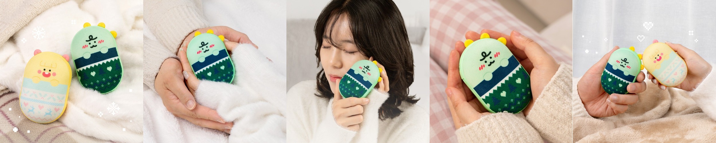 카카오프렌즈 얼굴형 손난로 보조배터리 C타입 충전 5000mAh, 빨간 망토 어피치