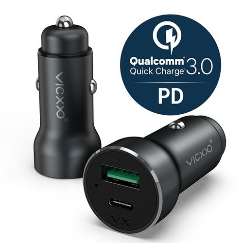 (카이져CR3) 퀄컴 퀵차지 3.0 USB PD 듀얼 차량용 고속 충전기