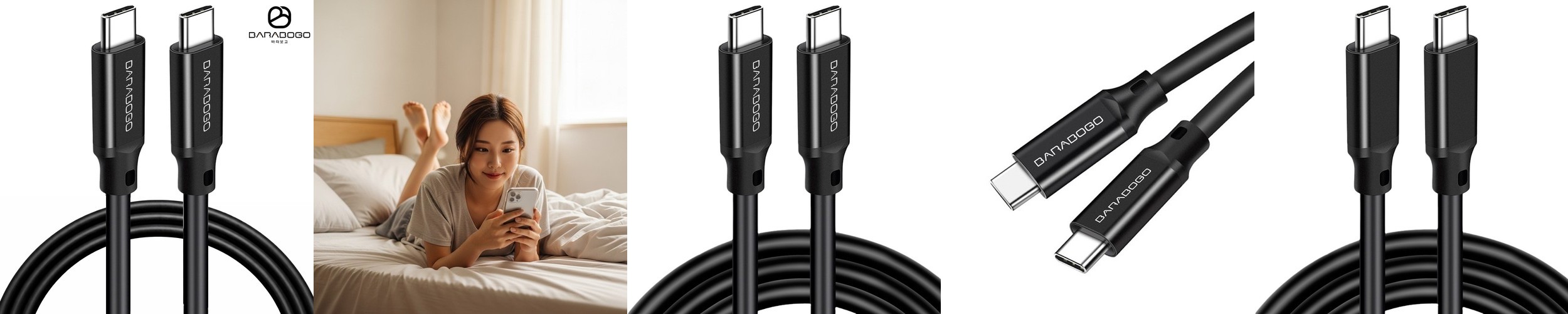 벨킨 USB-C to 라이트닝 브레이디드 충전 케이블 CAA022fq 블랙, 1개, 1m