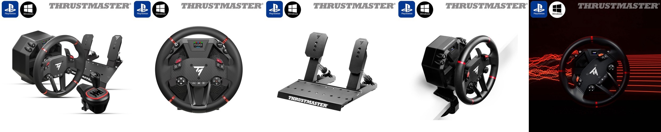 트러스트마스터 T598 DD 다이렉트 드라이브 레이싱휠(PS5/PC), TH8S쉬프터 세트