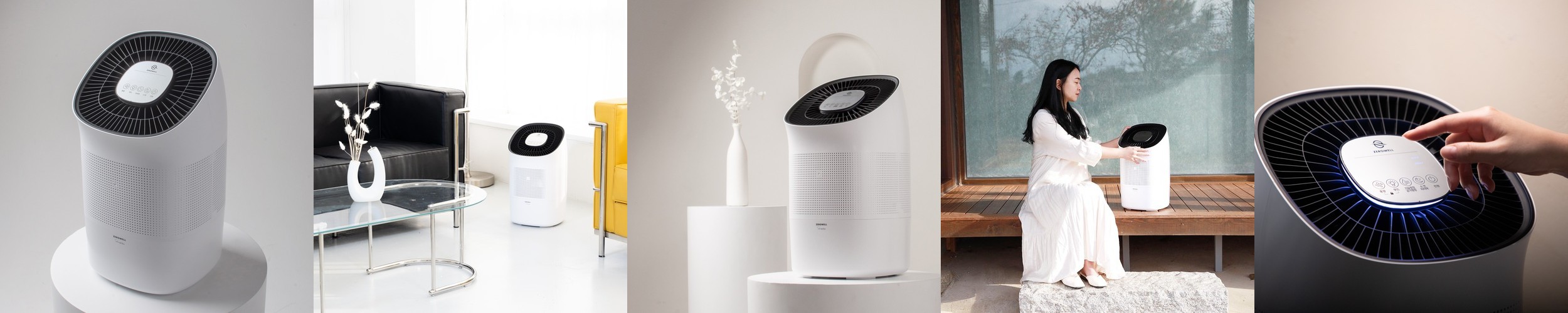 제로웰 자연 기화식 가습기 공기청정기 겸용 ZWAH-700W