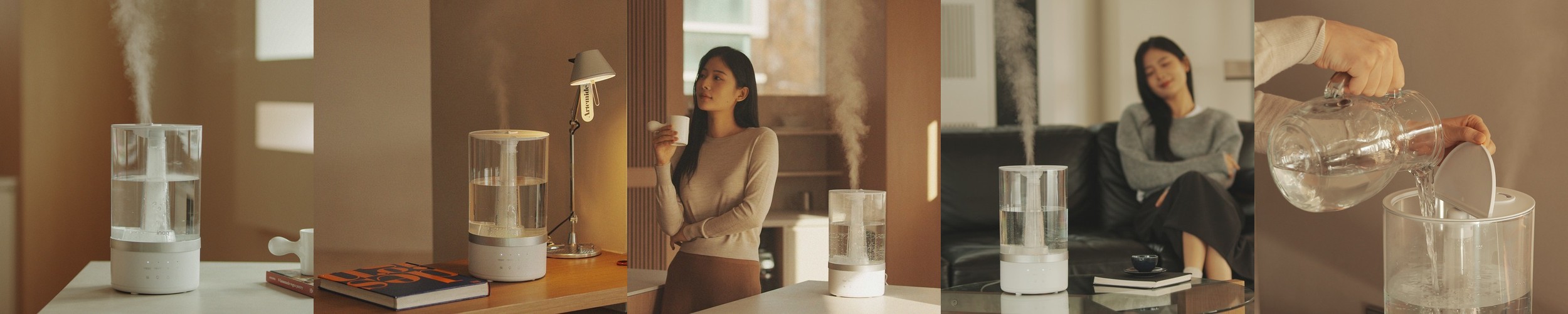 에어메이드 가열 살균 가습기 열풍 건조 세척 아쿠아마린 9002