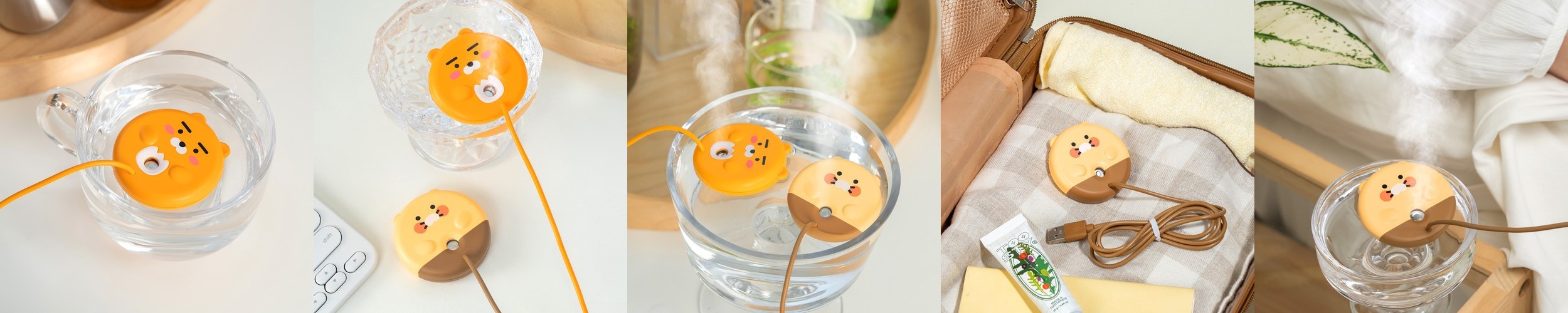 카카오프렌즈 휴대용 에그캡슐 UV 칫솔살균기 (라이언)