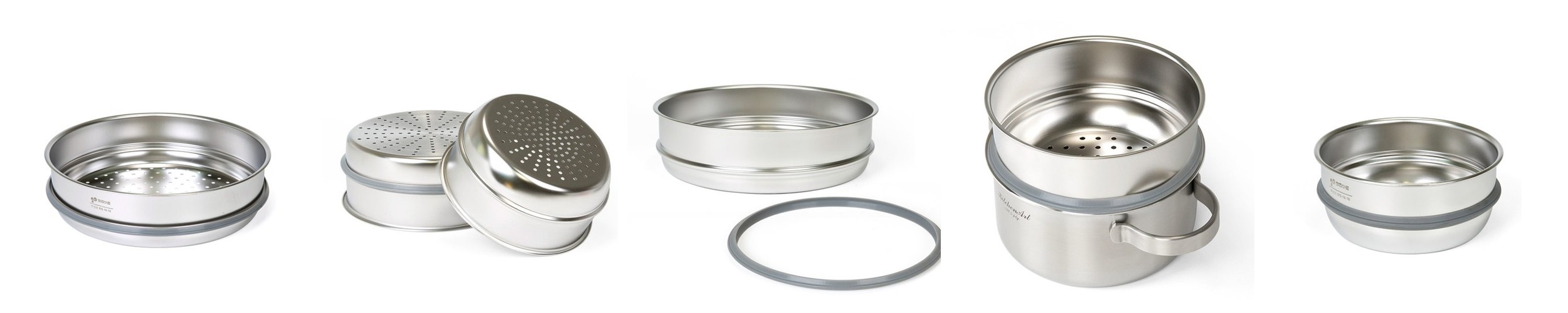키친아트 무연마제 찜기 스텐304 찜판 채반 무연마 스티머 28cm