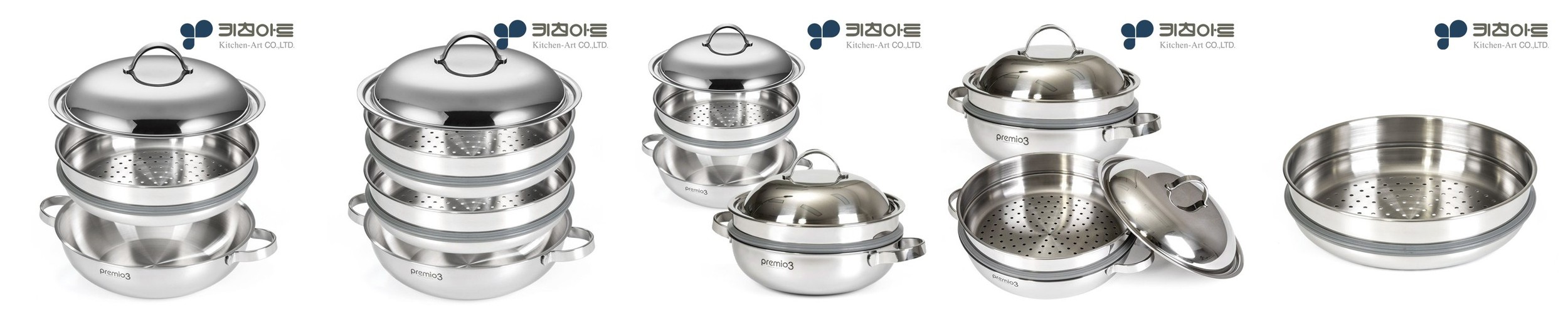 리틀그립 다용도 이유식 멀티 실리콘 냄비 찜기 800ml