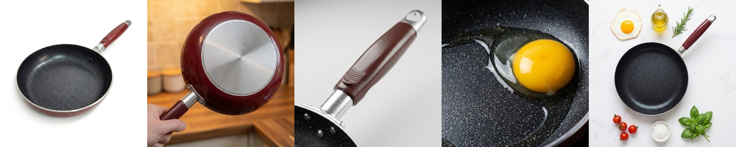 가벼운 대형 마블 스톤 코팅 업소용 후라이팬 32cm