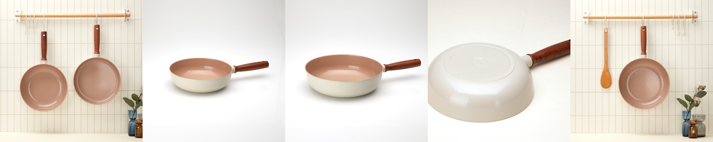 로긴 크리니티 무연마제 스텐 궁중팬 웍팬 통5중 인덕션 스텐웍 24cm