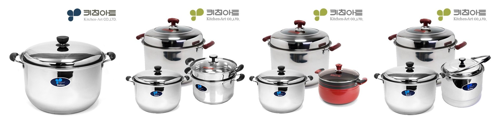 키친아트 올가 인덕션 곰솥냄비 3중바닥 스텐 큰냄비 26cm