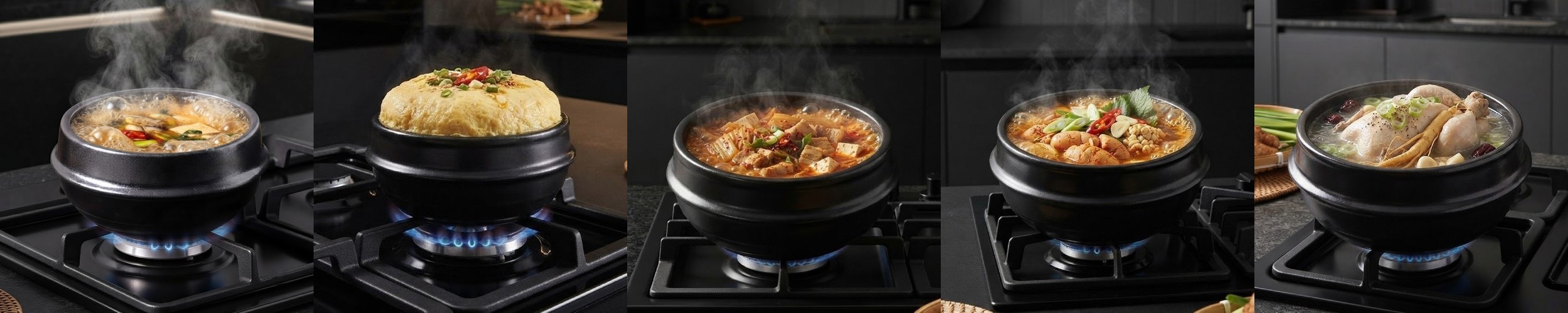 로긴 크리니티 무연마 스텐 냄비 통5중 인덕션 뚝배기 16cm 솥밥 계란찜
