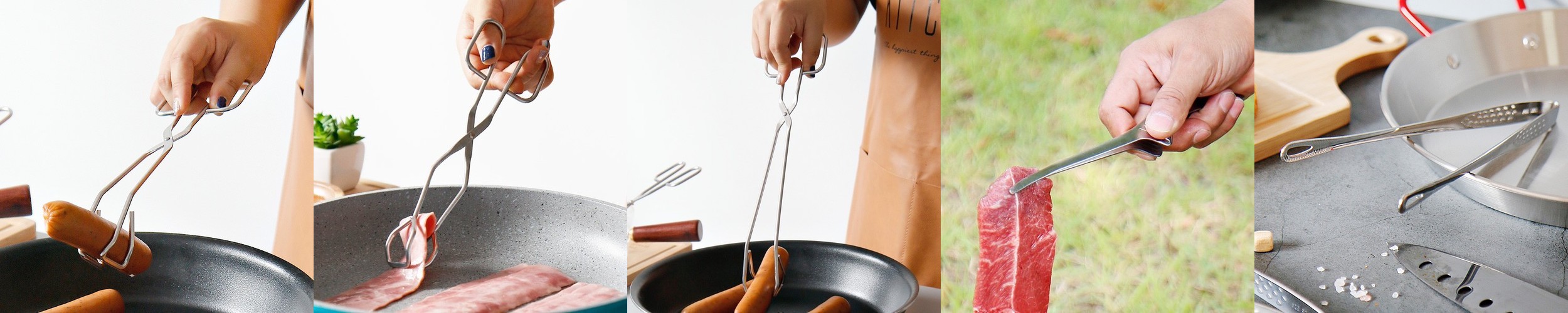 쿡에버 스텐 다용도 집게