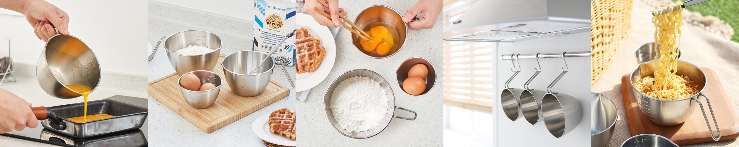 국산 304 스텐 손잡이 믹싱 계량컵 750ml