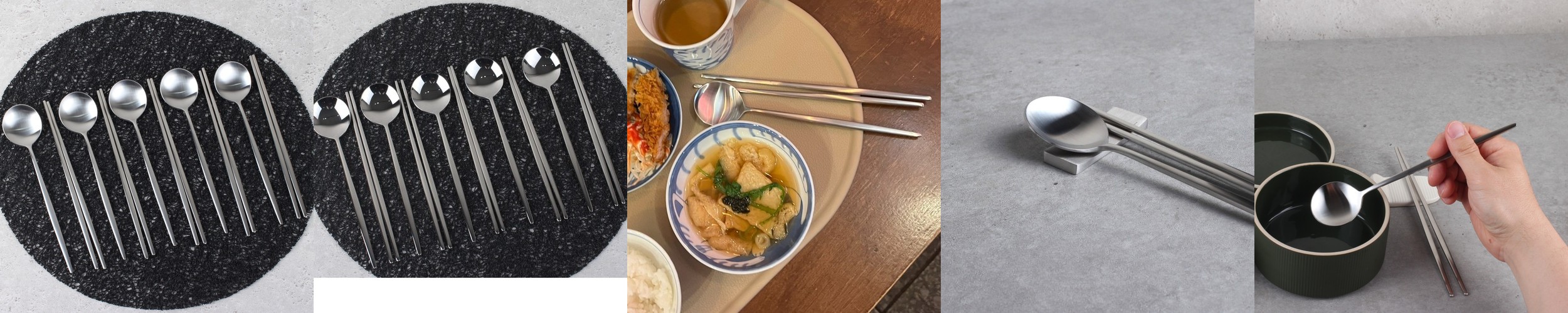 카모메 파스텔 컬러 수저세트 신혼부부수저 한식 숟가락+젓가락, 화이트, 1세트