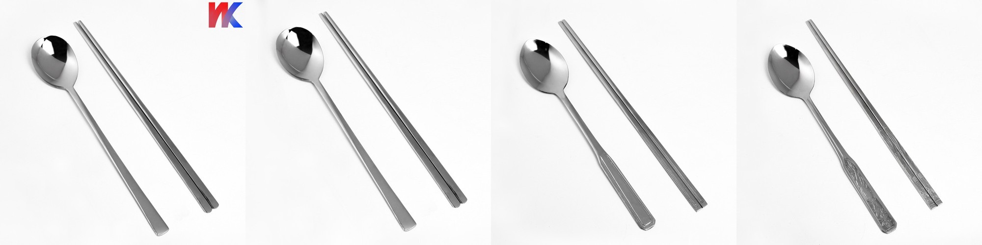 카모메 파스텔 컬러 수저세트 신혼부부수저 한식 숟가락+젓가락, 그레이, 1세트