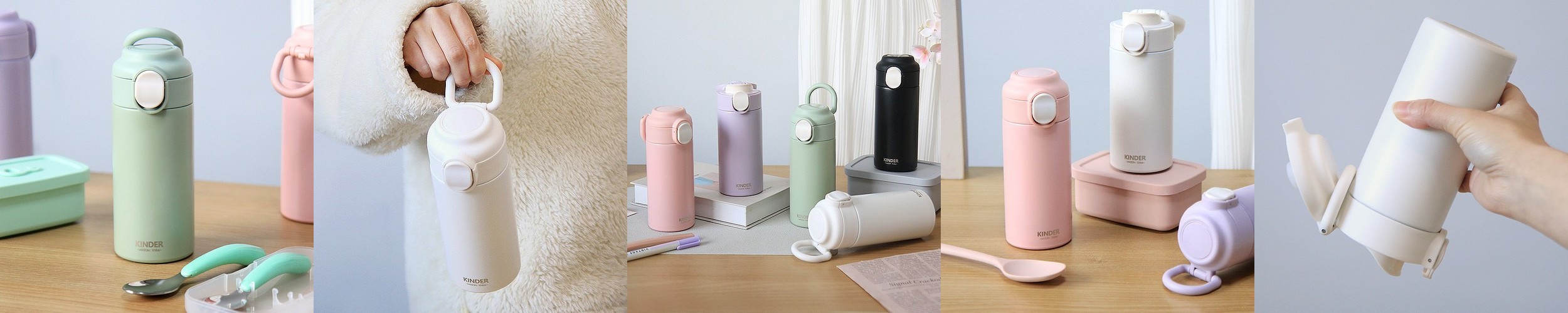 원터치 텀블러 어린이 유치원 초등학생 보온 보냉 물병 320ml