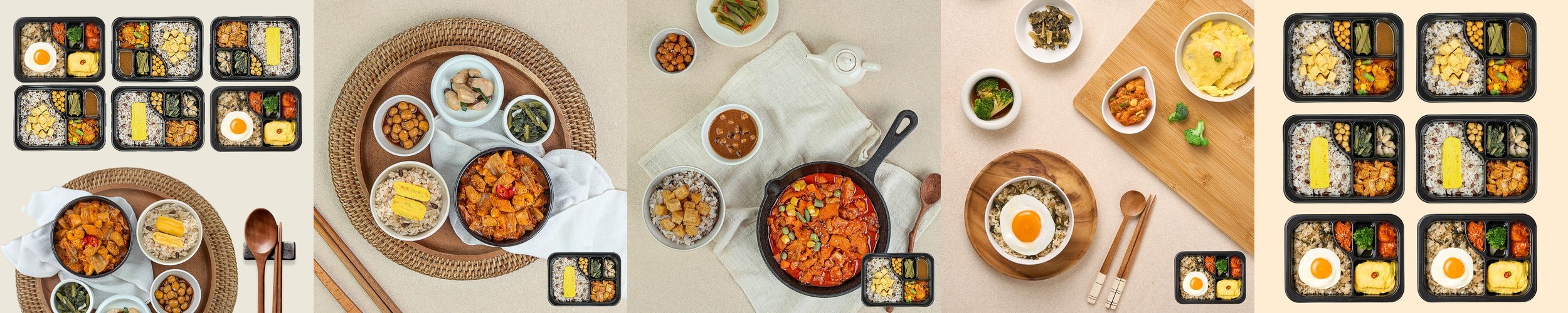 굿스푼 맛있는 저당 도시락 3종 6팩 아침 점심 저녁 당조절 관리 간편 식단 곤약 나물밥 배달