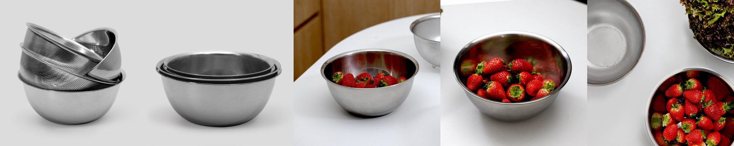 스텐 소쿠리 체 채망 야채씻기 비빔면볼 미니 타공 상추 체망 채반, 15cm, 1개