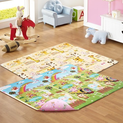 롤마루 층간소음 롤매트 plus 셀프시공 PVC 유아 아기 놀이방 복도 거실 110x100cm