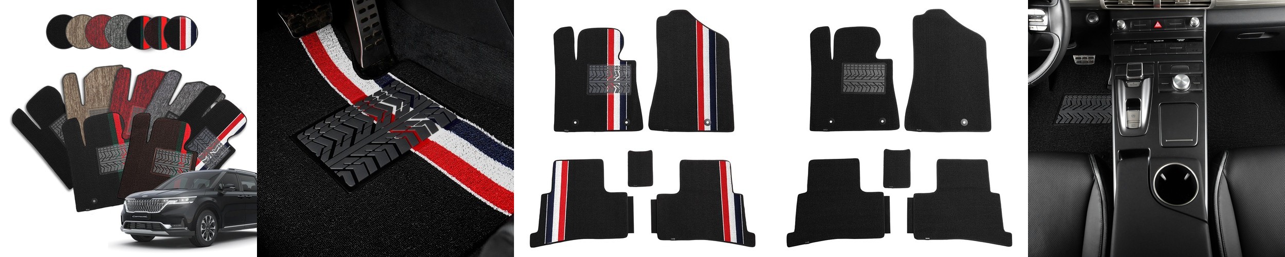 가온 TPE 카매트 차량용 발매트 토레스 EVX TES105, 운전석+조수석+뒷자석