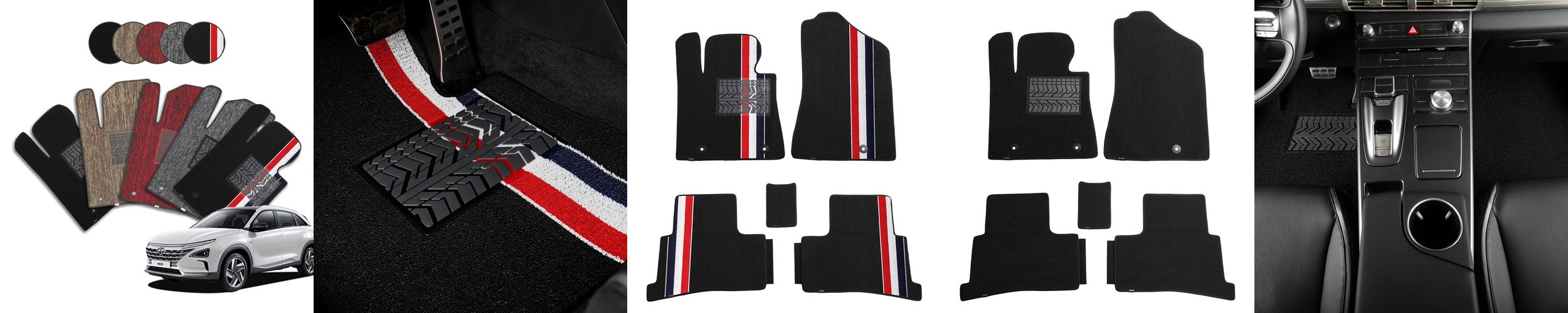 가온 TPE 카매트 차량용 발매트 EV4 TEK110, 운전석+조수석+뒷자석