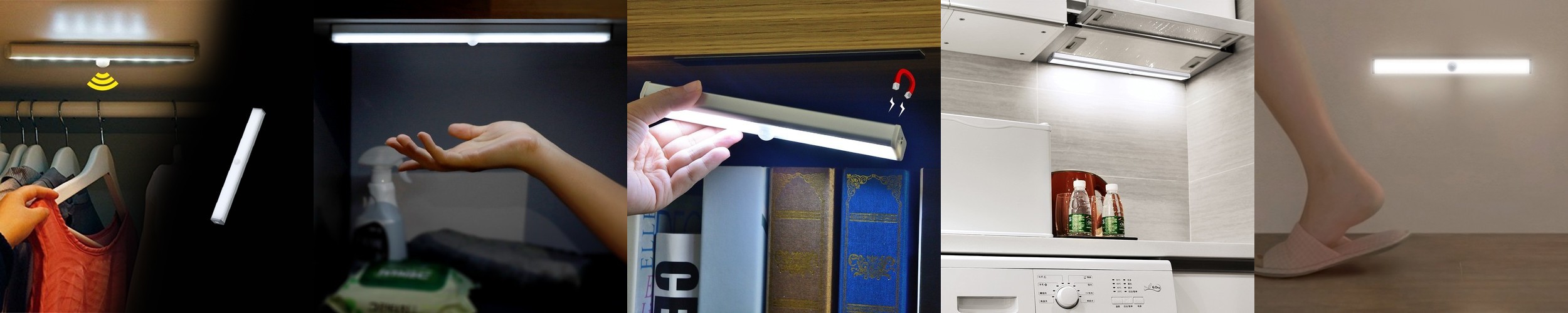 LED 간접조명 간접등 수유등 붙이는 무선 바 화장대 12cm