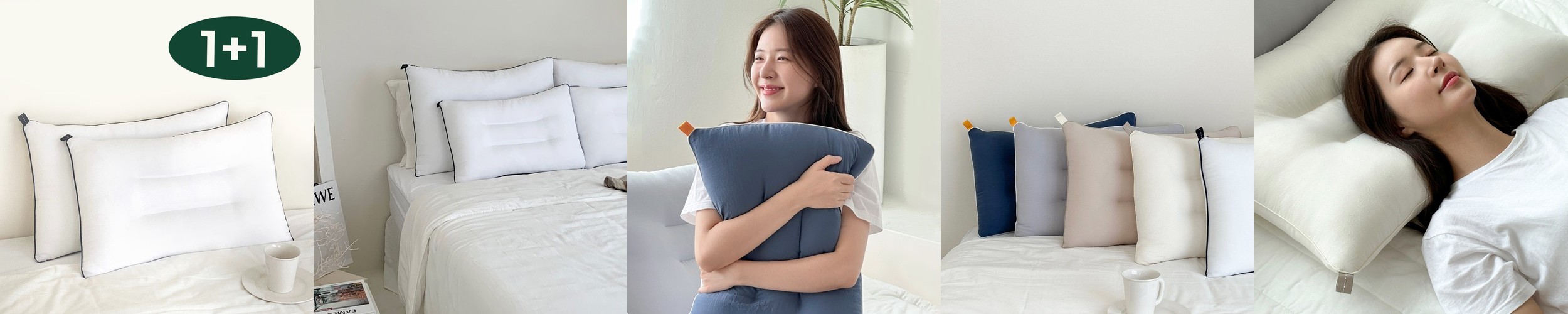 마롤로뜨 빨아쓰는 낮은 베개 거북목 일자목 기능성 숙면 경추 배개 네이비M(40×60)