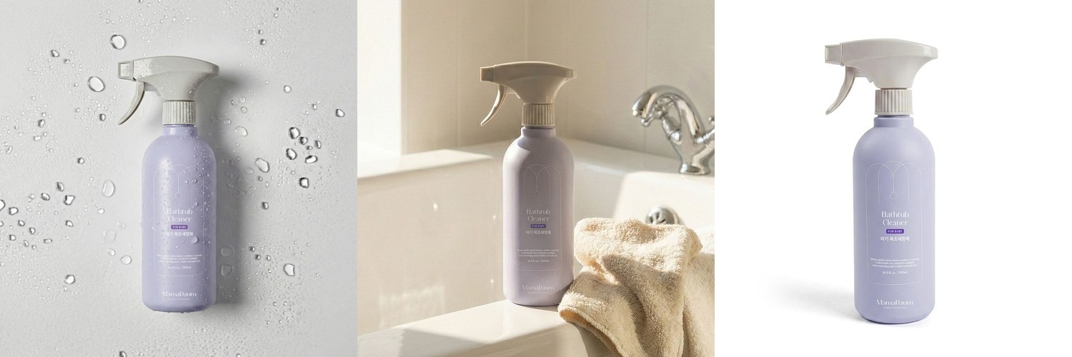 마마다움 아기 욕조 욕실세정제 클리너 무향 500ml, 3개