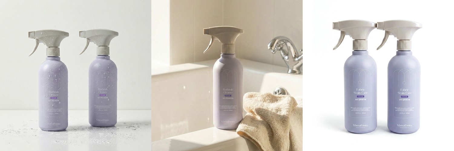 마마다움 아기 욕조 욕실세정제 클리너 무향 500ml, 3개