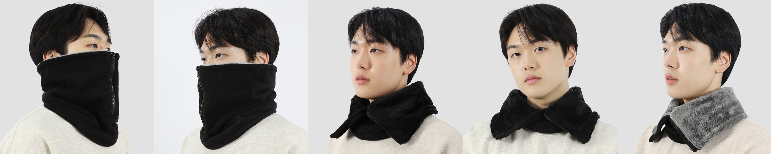 카르닉 지퍼 넥워머 겨울 방한 목토시 멀티스카프 남자 여자 골프 자전거