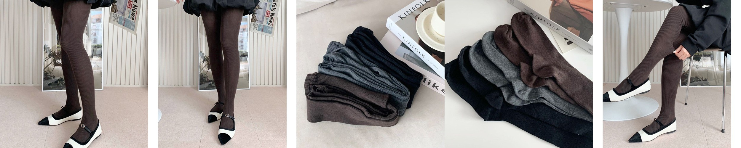 코튼 무발 타이즈 1+1 면스판 데일리 레깅스형 원데이핏 ONeday fit