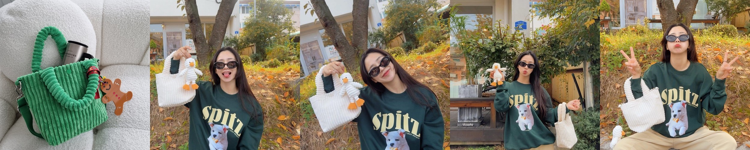 쿠네즈 보냉 도시락 가방 코듀로이 직장인 보온 런치백