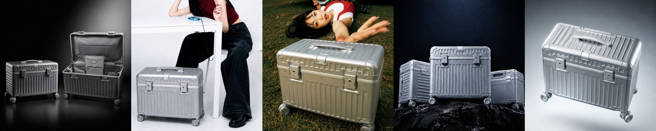 큐랑 르롱디 더블린 앞포켓 수납 캐리어 50cm(20인치) 60cm(24인치)
