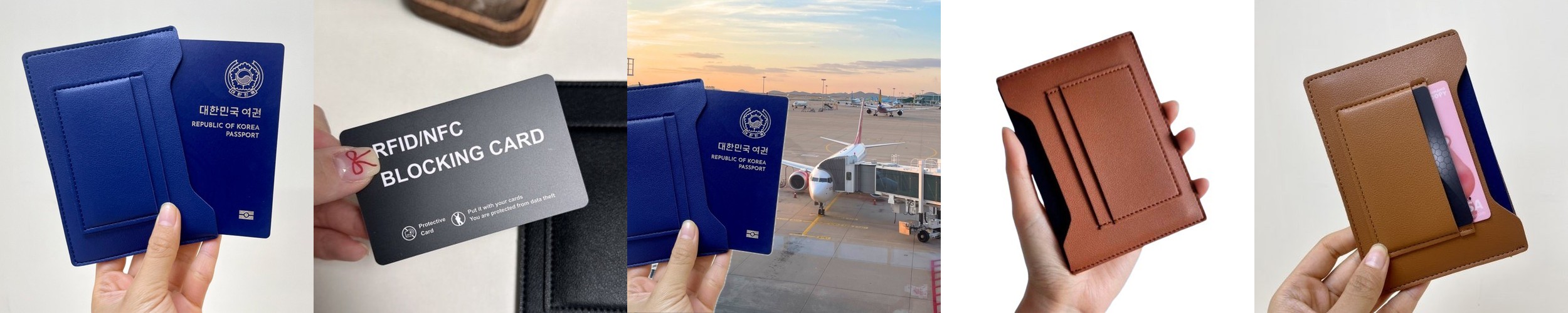 [베리피아] 해외여행 RFID 차단 해킹 방지 여권 케이스 지갑 크로스백