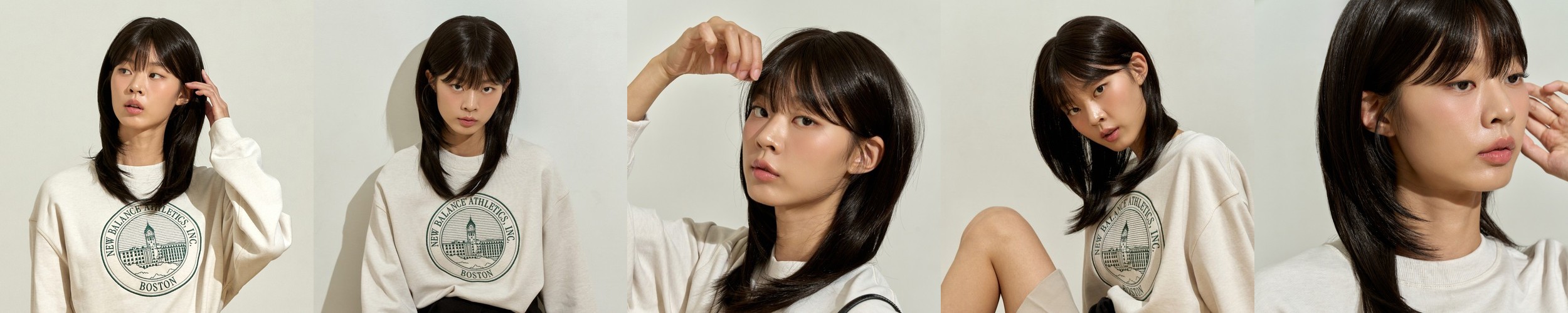 수제통가발 중단발 레이어드 허쉬컷 드라이 여자가발 한나