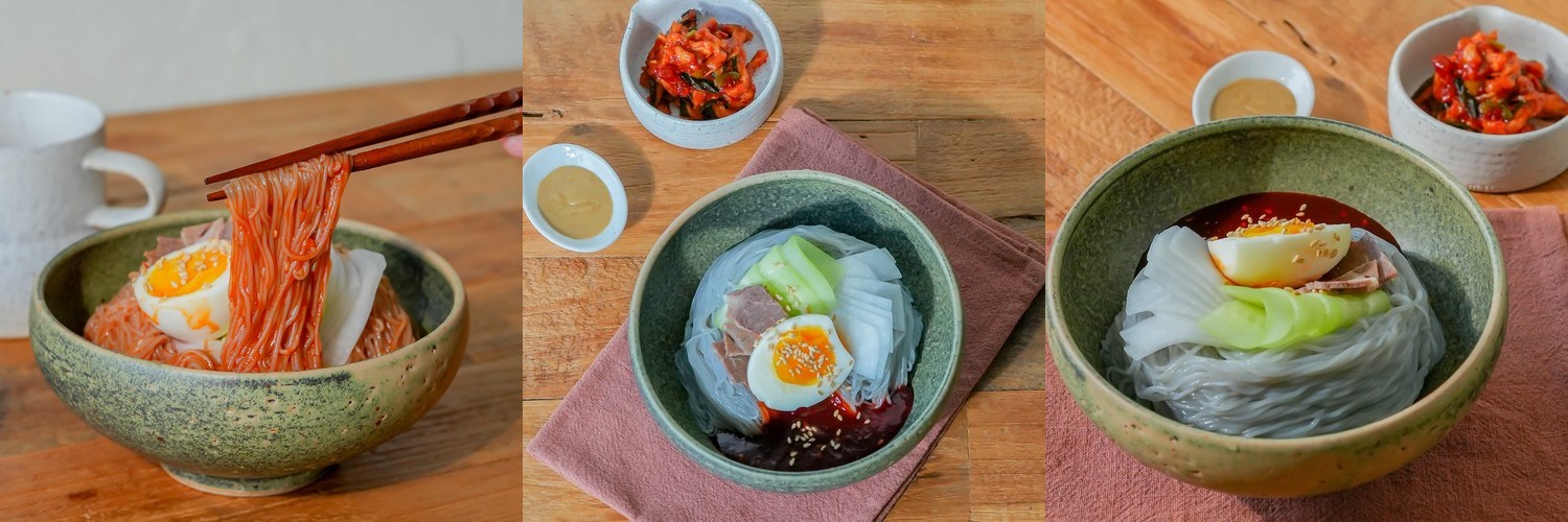 오곡대장 봉평 비빔냉면 100%메밀 속 편한 냉면 세트(2인분)