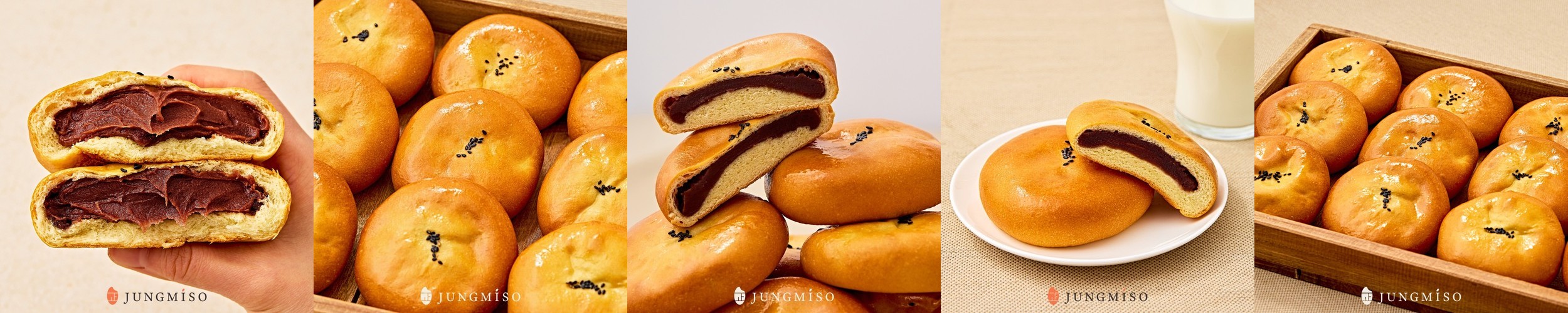 정미소 저당 쌀 단팥빵 100g, 16개입, 1개