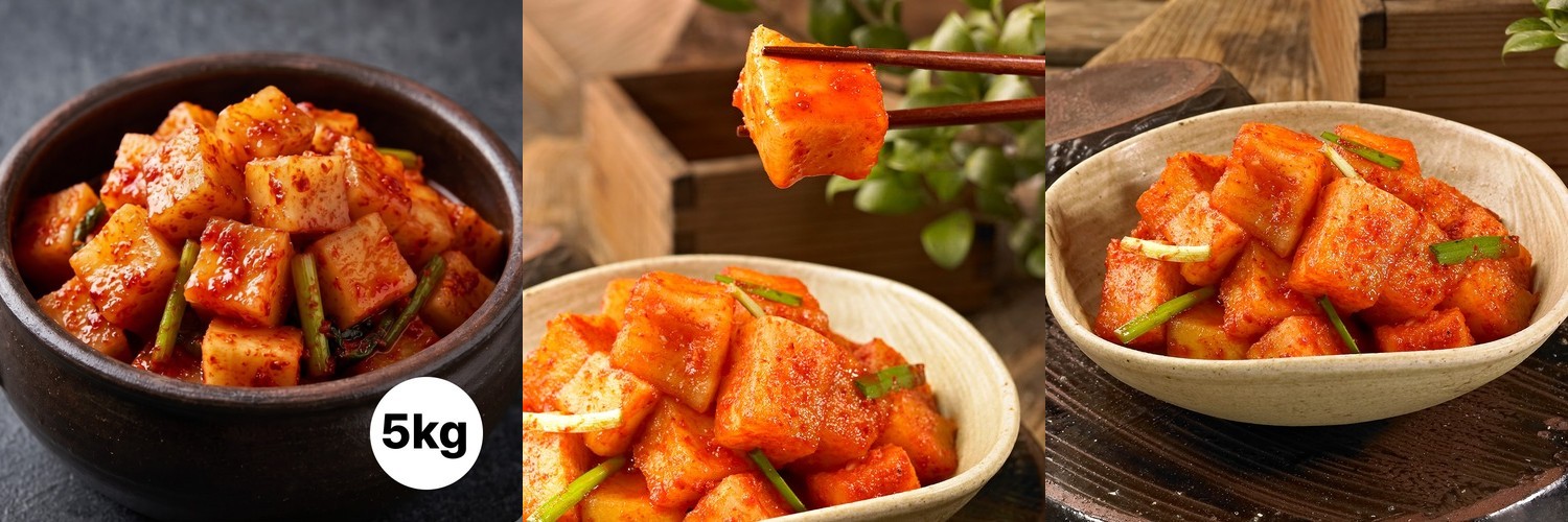 [100% 국산] 참가득 아삭한 깍두기 5kg, 1개