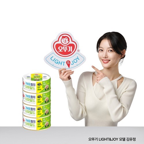 오뚜기 LIGHT&JOY 가벼운 참치 살코기, 100g, 4개