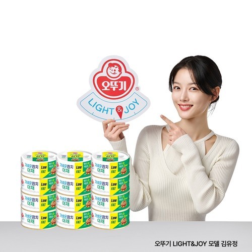 오뚜기 LIGHT&JOY 가벼운 참치 살코기, 100g, 4개