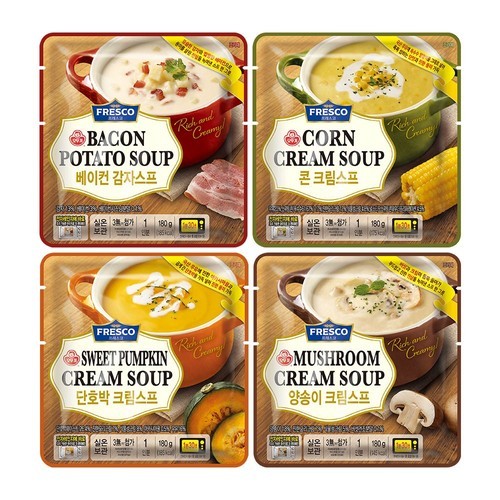 오뚜기 프레스코 치킨크림스프, 180g, 1개