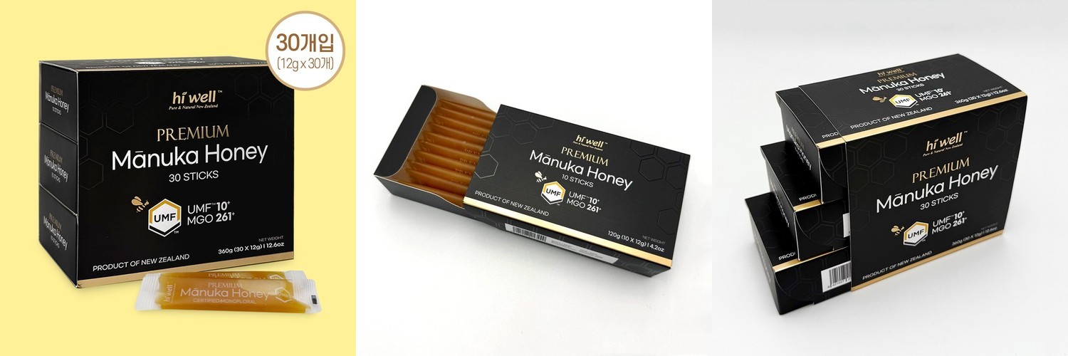 하이웰 뉴질랜드 마누카꿀 스틱 UMF10+ MGO261+ 360g (12g x 30포)