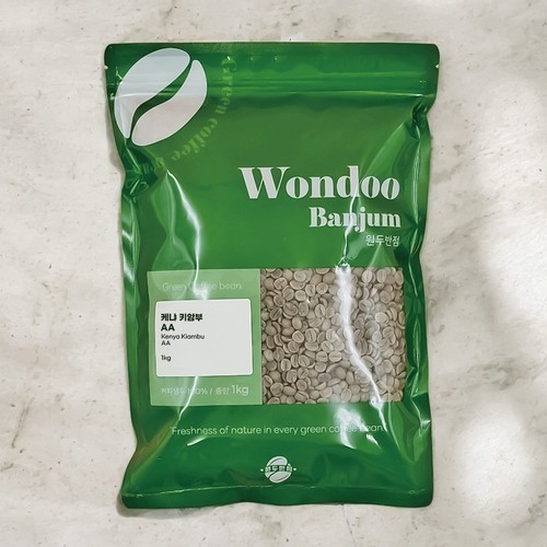 케냐 AA 키암부 원두 커피 당일로스팅 홀빈, 1kg, 1개