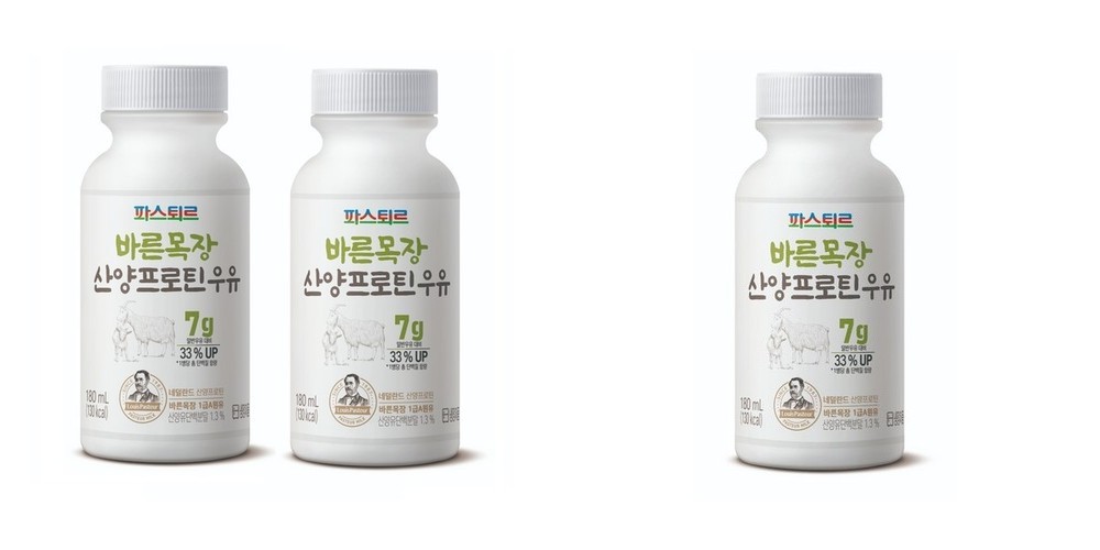 파스퇴르 바른목장 산양프로틴 우유 180ml, 16개