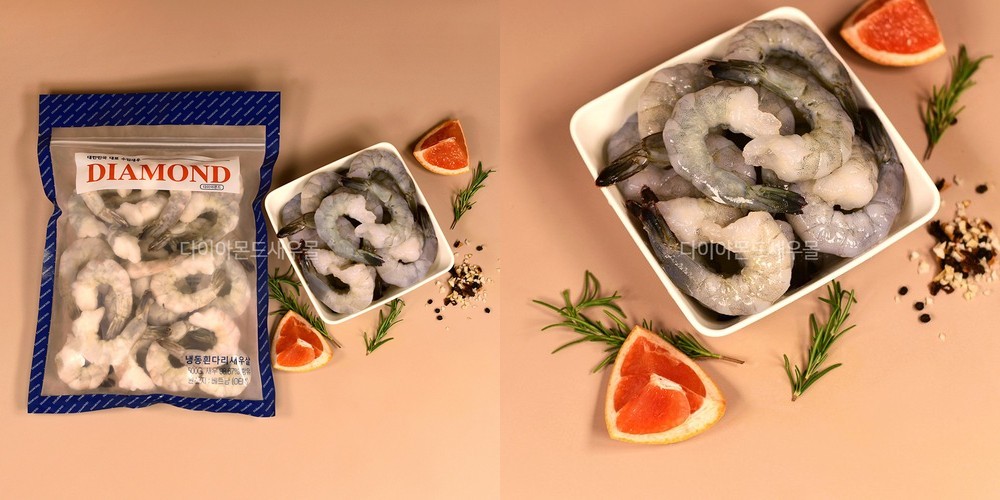 청정씨푸드 동해안 활 단새우 500g 손질 20p