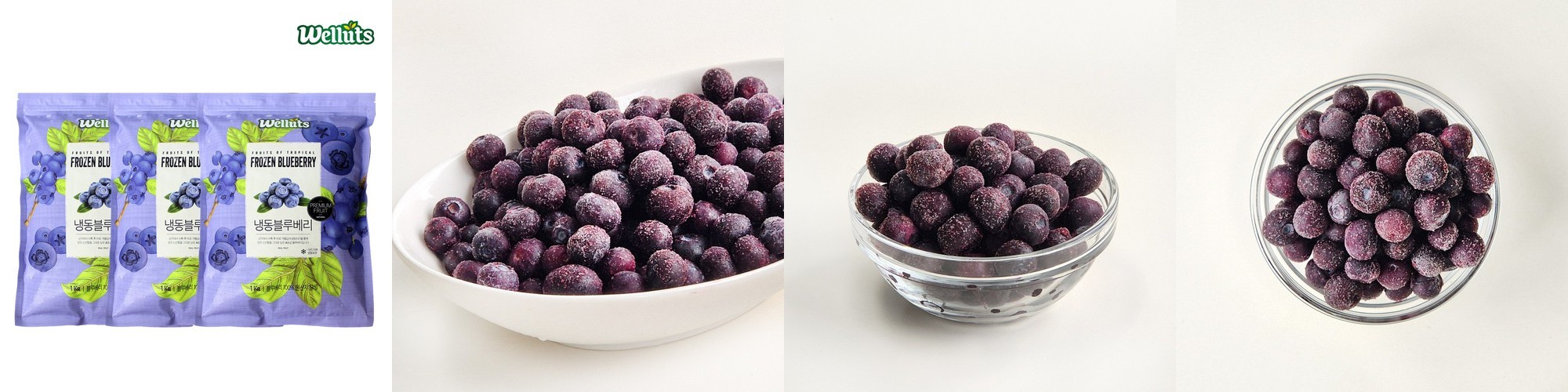 냉동 생과 블루베리 1kg (지퍼팩포장)