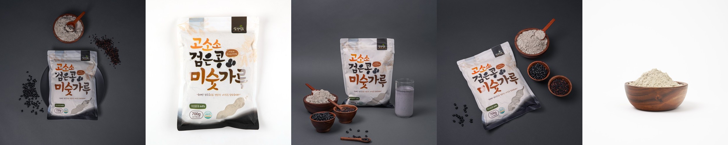 삼진식품 고소소 검은콩미숫가루 40g, 5개