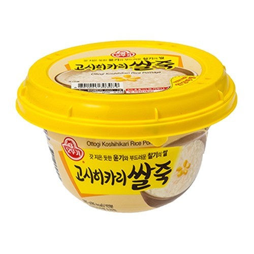 오뚜기 용기죽 고시히카리쌀죽, 285g, 1개
