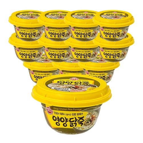 오뚜기 용기죽 영양닭죽, 285g, 12개