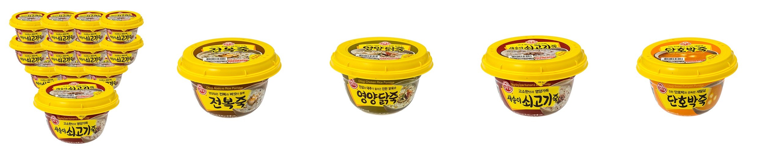 오뚜기 용기죽 단호박죽, 285g, 12개